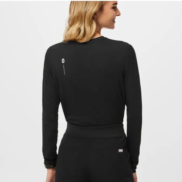 FIGS Supersoft Longsleeve Underscrub Charcoal - Picture 5 of 5